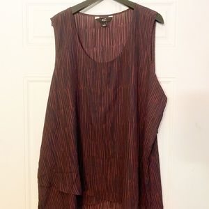 Black and Dark Red Tank